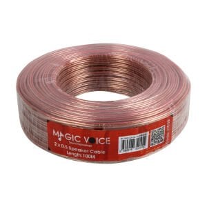 MagicVoice 2x0,50 Şeffaf Hoparlör Kablosu - 100Metre