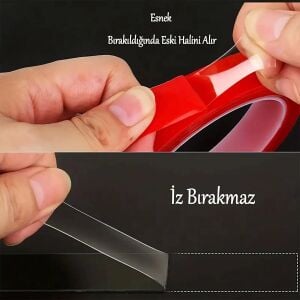 electroon 15mm Çift Taraflı Silikon Bant 5Metre