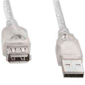 Powermaster 10Metre Şeffaf USB 2.0 Uzatma Kablosu