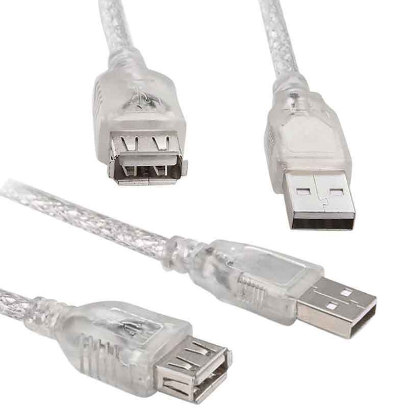 Powermaster 10Metre Şeffaf USB 2.0 Uzatma Kablosu