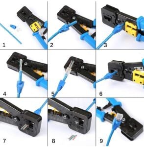 ForLine EZRJ45 Cat6-RJ45-RJ11 Sıkma Pensesi