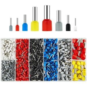 electroon HSC8 6-4A Terminal Sıkma Pensesi +1200Parça Kablo Pabucu Set
