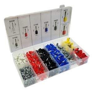 electroon HSC8 6-4A Terminal Sıkma Pensesi +1200Parça Kablo Pabucu Set