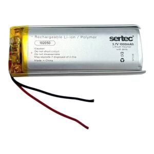 Sertec 102050 3.7V 1000mAh Lithium Polymer Pil - BMS Devreli