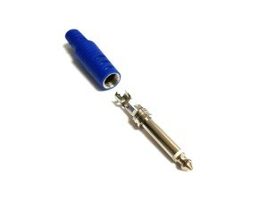 electroon 6.3mm Mono Metal Gitar Jak Erkek - Mavi