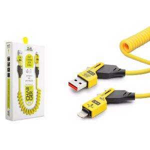 Subzero 4in1 Type-c 65W to USB-A + Type-c to Lightning 27W Hızlı Şarj Kablosu - 1Metre