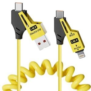 Subzero 4in1 Type-c 65W to USB-A + Type-c to Lightning 27W Hızlı Şarj Kablosu - 1Metre
