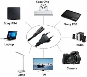 ForLine AC 220Volt 2.5A Çift Yarık Power Kablo 3Metre