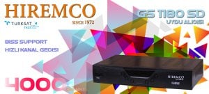 Hiremco GS1180 SD TKGS Uydu Alıcısı