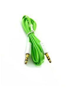 Electroon 3.5mm Stereo Flat Audio Aux Kablo Yeşil