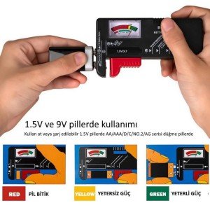 Wellhise BT-168 Pil Test Cihazı AA-AAA-9V
