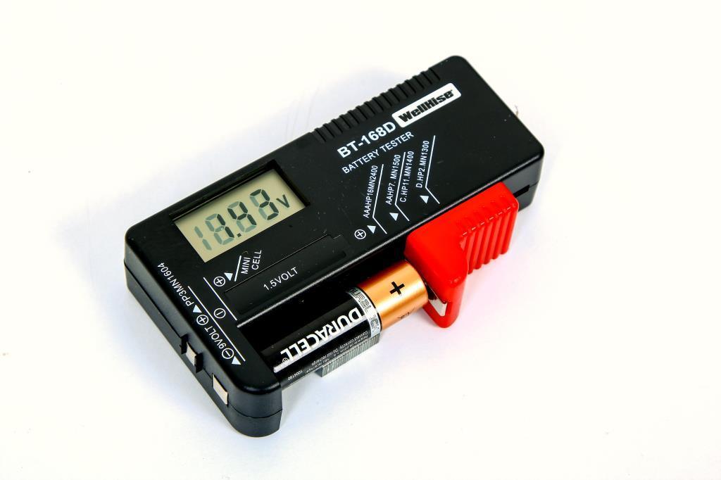 Wellhise BT-168D Dijital Pil Test Cihazı AA-AAA-9V