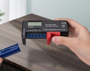 WellHise BT-168D PRO Dijital Pil Test Cihazı 18650-AA-AAA-9V
