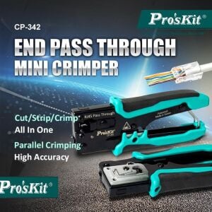Proskit CP-342 EZ-RJ45/RJ11/RJ12 CAT5 CAT6 Konnektör Sıkma Pensesi