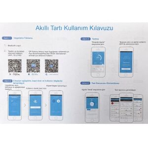 Rose RB-201 Akıllı Yağ Ölçer Dijital Tartı - Siyah