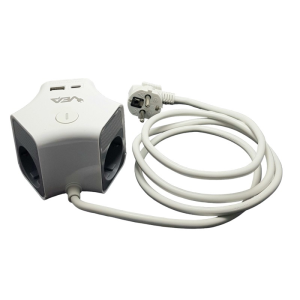 Vea VE-G903YC 3'lü USB+ Type-C Girişli Anahtarlı 1.5 Metre Grup Priz
