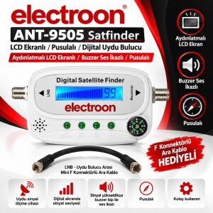 electroon ANT-9505 Satfinder LCD Ekranlı Pusulalı Dijital Uydu Bulucu