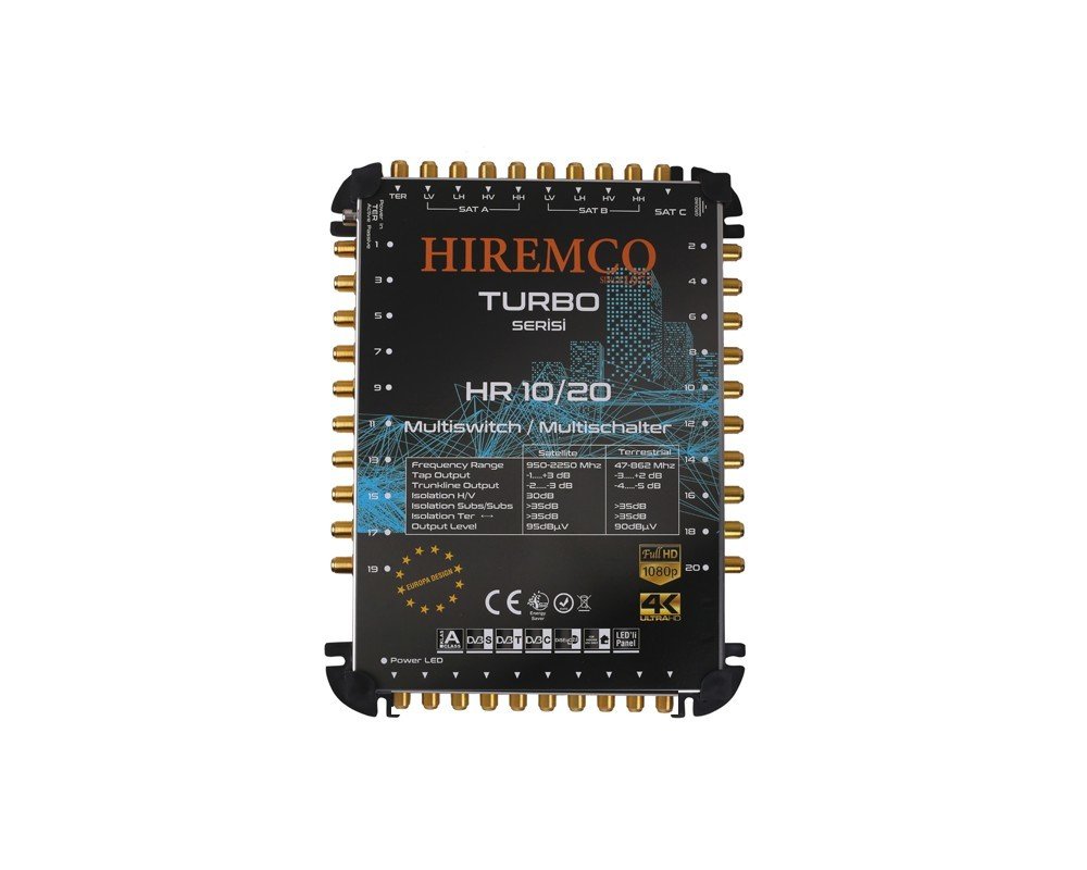 Hiremco 10/20 - 20 Çıkışlı Kaskatlı MultiSwitch Santral