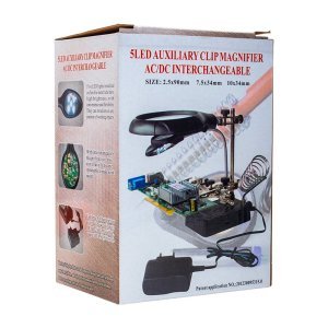 Powermaster MG-16129C Ledli Büyüteçli Havya Standı