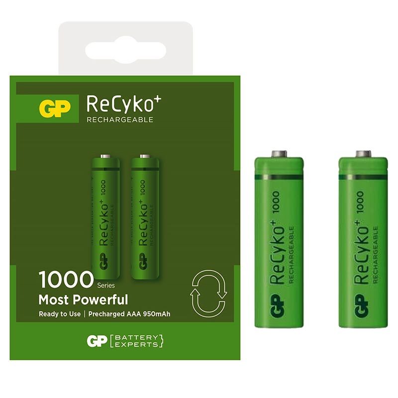 GP 1000mA ReCyko Şarjlı İnce Kalem Pil AAA 1.2Volt