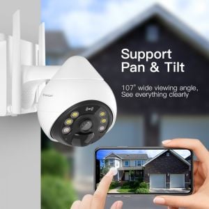 VStarcam BG69-TZ Solar Panelli 4G Sim Kartlı PTZ Kamera 3MP