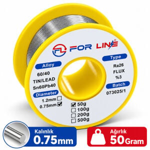 Forline 0.75mm 50gr Lehim Teli