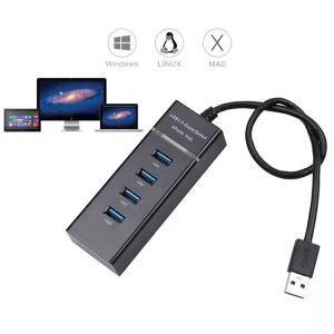 Fully S-802G 4Port USB 3.0 Hub 1x4 30cm