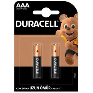 Duracell Alkalin İnce Kalem Pil AAA - 2li Blister