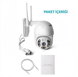 Wellbox WB-PTZ01 2MP 3.6mm Wifi Dış Ortam AHD Pan Tilt Kamera
