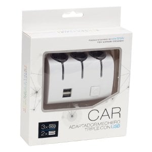 electroon 12-24V 2xUSB 3'lü Oto Çakmak Çoklayıcı