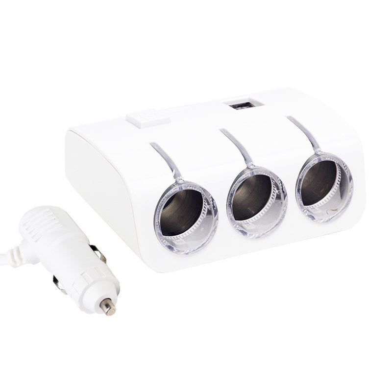 electroon 12-24V 2xUSB 3'lü Oto Çakmak Çoklayıcı