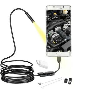 Wellcam 3in1 Micro Usb+Type C+Pc 7mm Işıklı 5Metre Endeskop Yılan Kamera