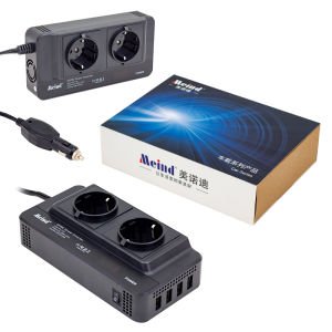 Powermaster 200Watt DC12V AC220V Çakmak Kablolu İnverter x4USB Çıkışlı