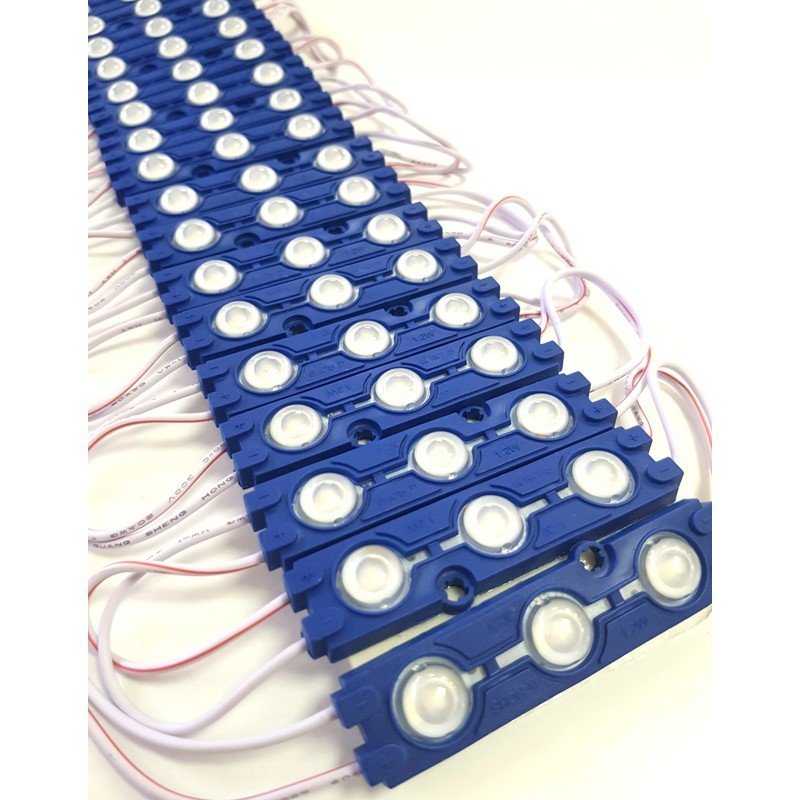 Ledx Mercekli Modül Led Mavi 12Volt - 1Adet