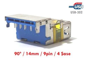 electroon USB 3.0 Dişi 9Pin 90derece - USB302
