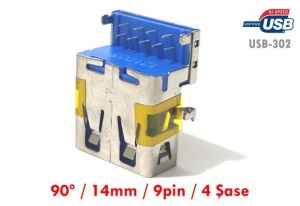 electroon USB 3.0 Dişi 9Pin 90derece - USB302