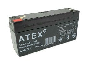 ATEX 6V 3.4Ah Bakımsız Kuru Akü