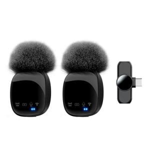 Hadron R8 Type-C Kablosuz Çiftli Yaka Mikrofon Seti