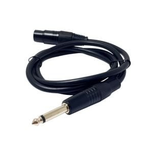 POWERMASTER XLR Canon Dişi+6.3mm Mono Erkek Mikrofon Kablosu 1metre