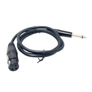 POWERMASTER XLR Canon Dişi+6.3mm Mono Erkek Mikrofon Kablosu 1metre