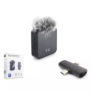 Hadron F15 Type-C / Lightning Kablosuz Tekli Yaka Mikrofon Seti