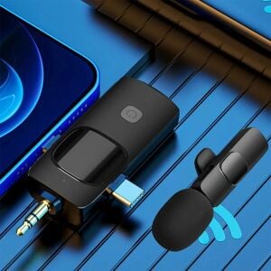 Hadron HDX2781 Type-C Lightning ve 3.5mm Kablosuz Tekli Yaka Mikrofon Seti