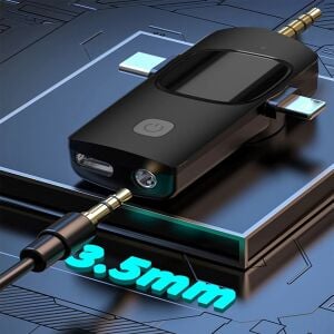 Hadron HDX2781 Type-C Lightning ve 3.5mm Kablosuz Tekli Yaka Mikrofon Seti