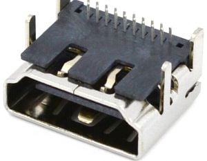 electroon HDMI Soket 2Sıra 19 Pin Şase Monte 90 Derece HD201