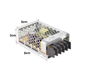 Mervesan MT-25-5 5Volt 5Amper Metal Kasa Güç Kaynağı DC Adaptör