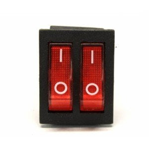 Electroon 2 li Işıklı Soba Anahtarı On-Off 6Pin