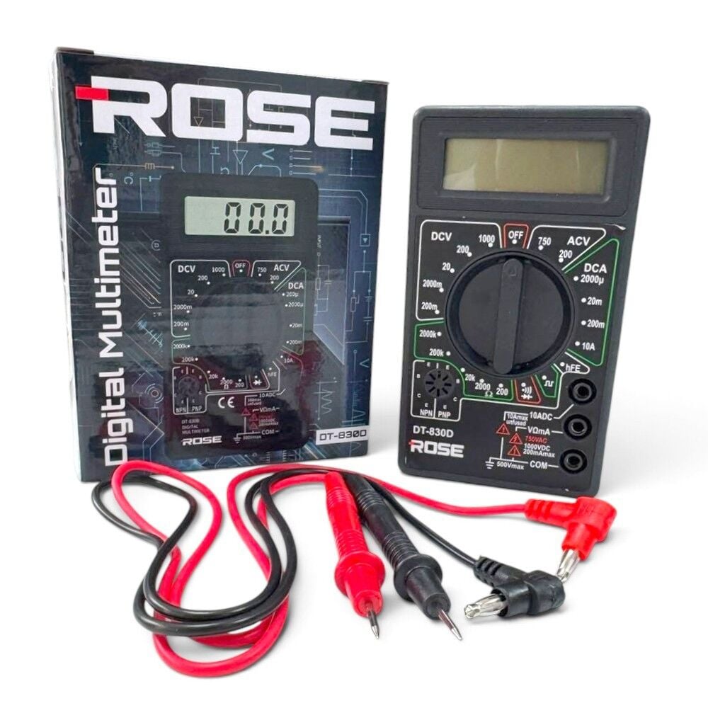 Rose DT-830D Dijital Multimetre Ölçü Aleti