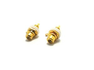 Electroon Rca Dişi Şase Gold Kırmızı- Siyah 2Adet