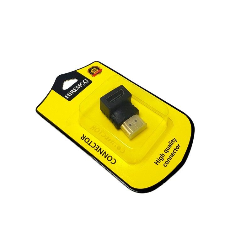 Hiremco HDMI 90° Dirsek Adaptörü HDMI Erkek-Dişi