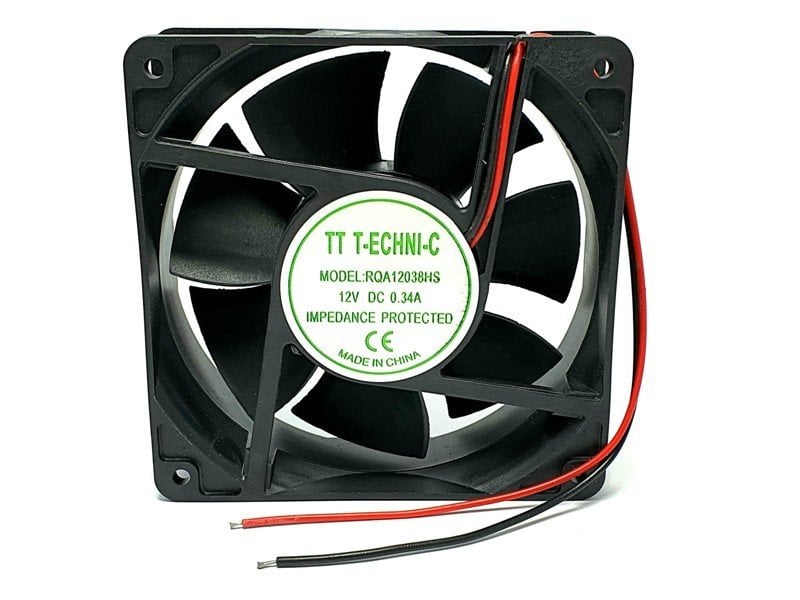 TT-TECHNIC DC 12Volt 12cm Plastik FAN 120x120x38mm